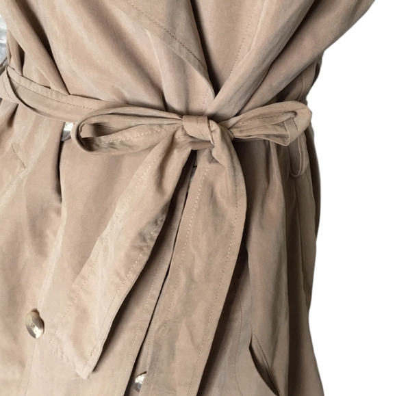 Love Tree Sleeveless Brown Front Tie Vest Sz L - Picture 5 of 8